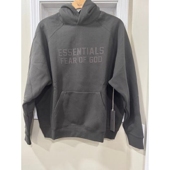 Fear of God Essentials Hoodie 'Off Black' - Picture 1 of 2